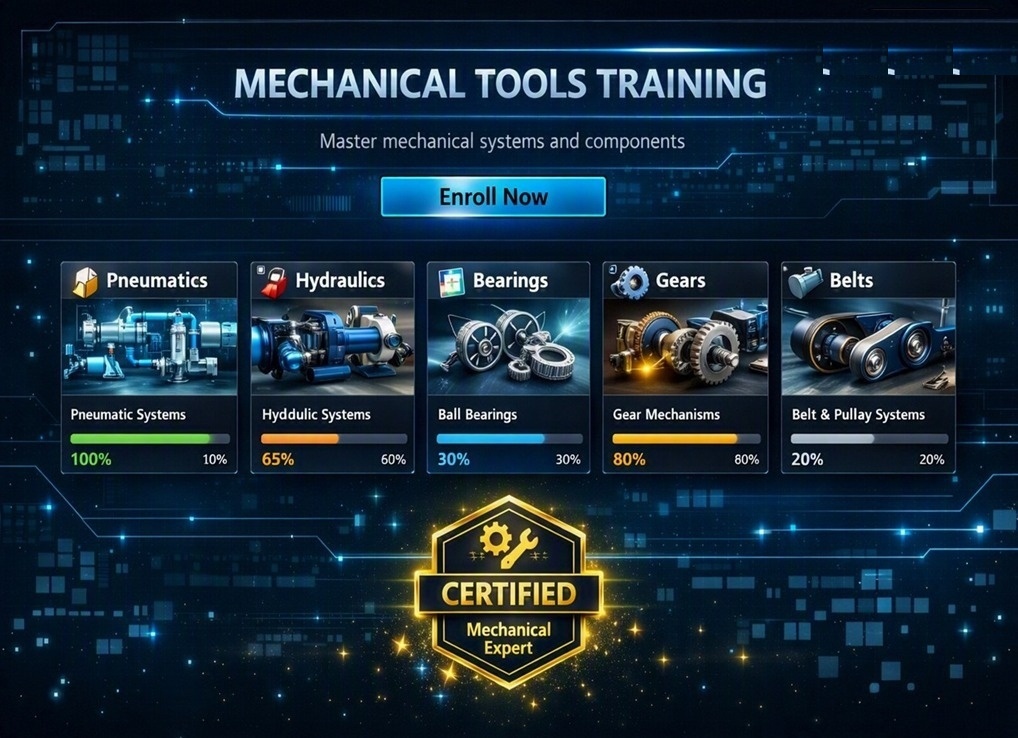 Mechanical Tools Training Overview Dashboard