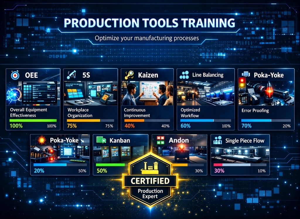 Production Tools Training Overview Dashboard